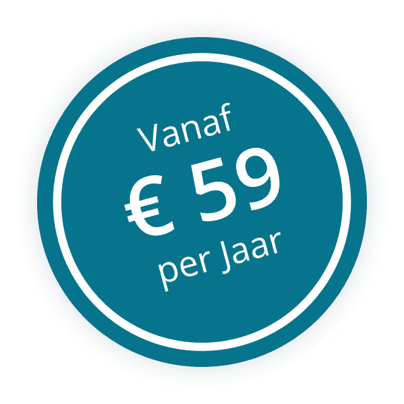 Vanaf €49 per jaar
